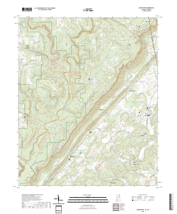 USGS Topographic Map – Jamestown