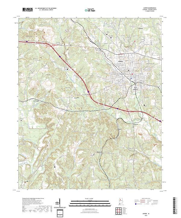USGS Topographic Map – Jasper