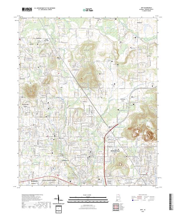USGS Topographic Map – Jeff