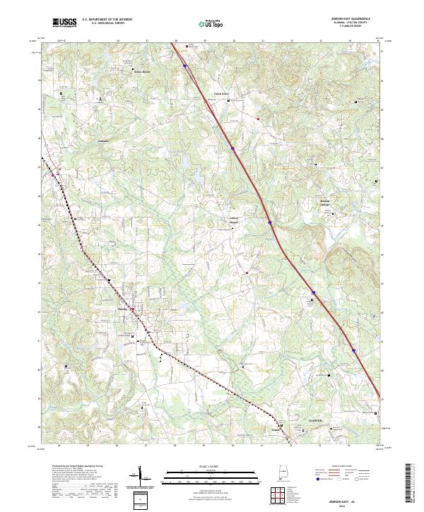 USGS Topographic Map – Jemison East