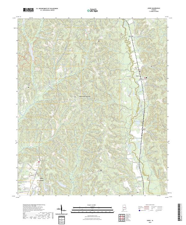 USGS Topographic Map – Jones