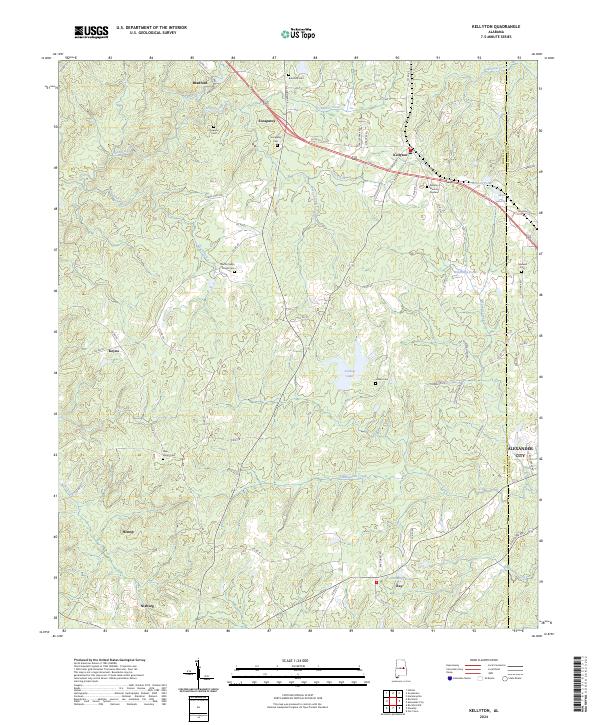 USGS Topographic Map – Kellyton