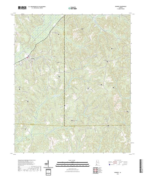USGS Topographic Map – Kennedy