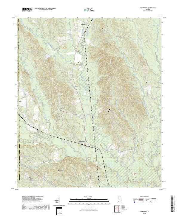 USGS Topographic Map – Kimbrough