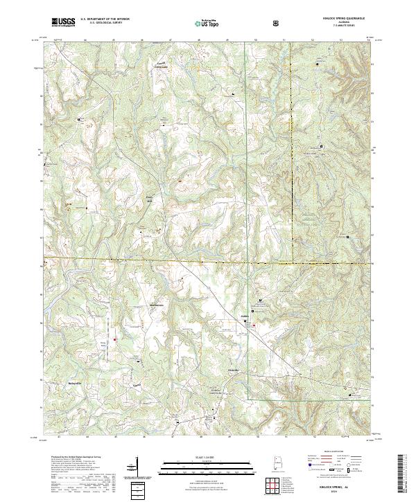 USGS Topographic Map – Kinlock Spring