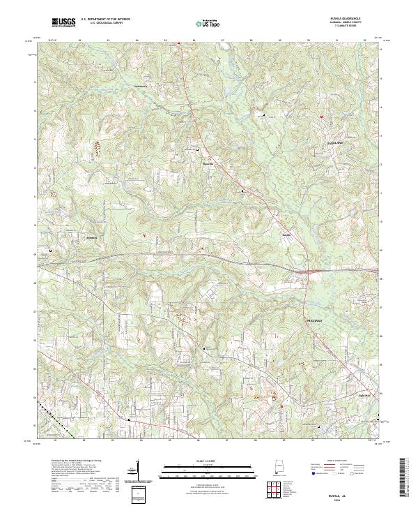 USGS Topographic Map – Kushla