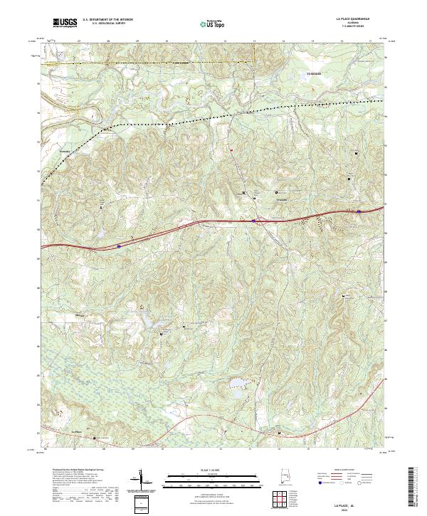 USGS Topographic Map – La Place