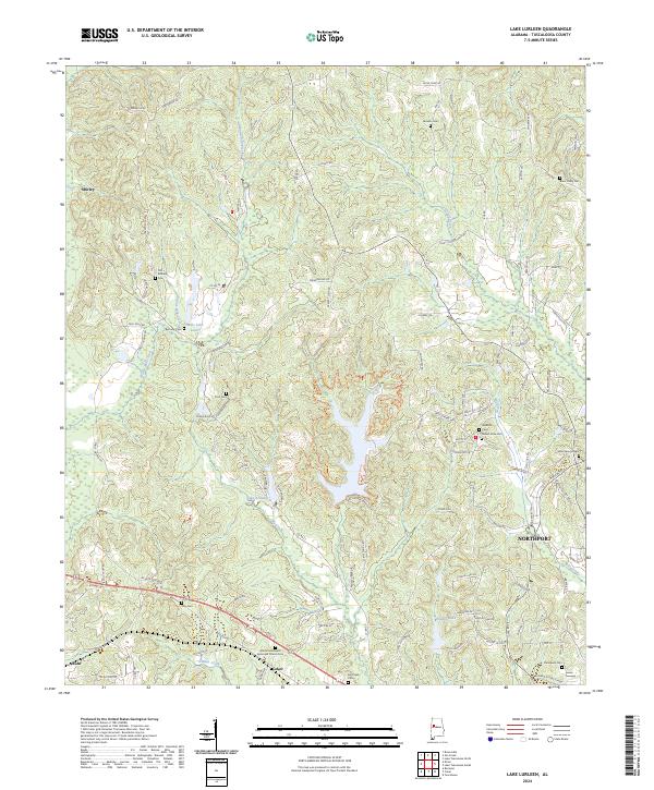 USGS Topographic Map – Lake Lurleen