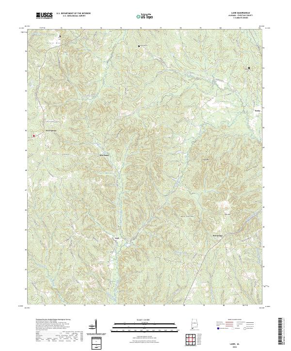 USGS Topographic Map – Land