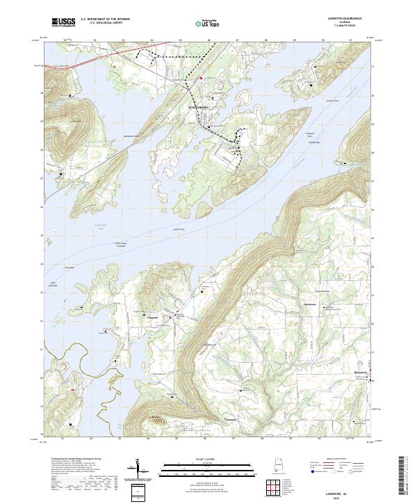 USGS Topographic Map – Langston