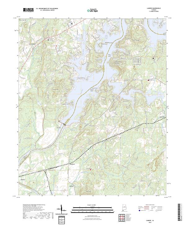 USGS Topographic Map – Laniers