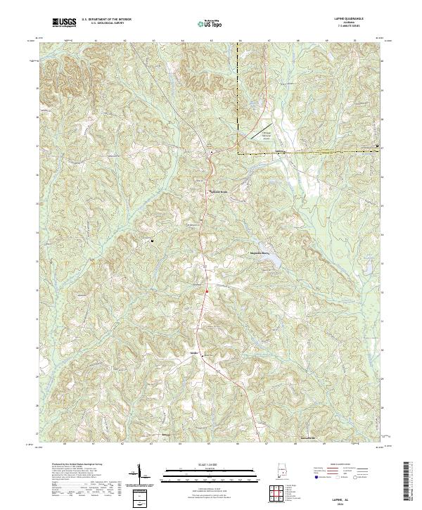 USGS Topographic Map – Lapine