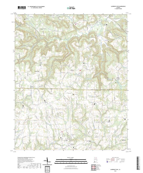 USGS Topographic Map – Lawrence Cove