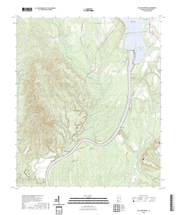 USGS Topographic Map – Lee Long Bridge