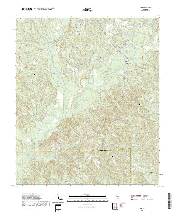 USGS Topographic Map – Leon