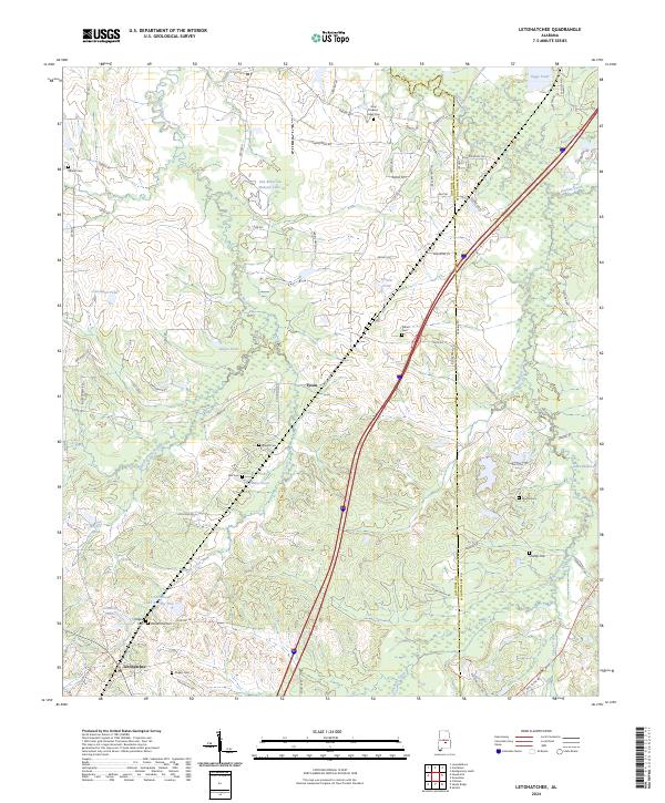 USGS Topographic Map – Letohatchee