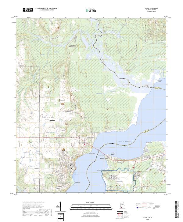 USGS Topographic Map – Lillian