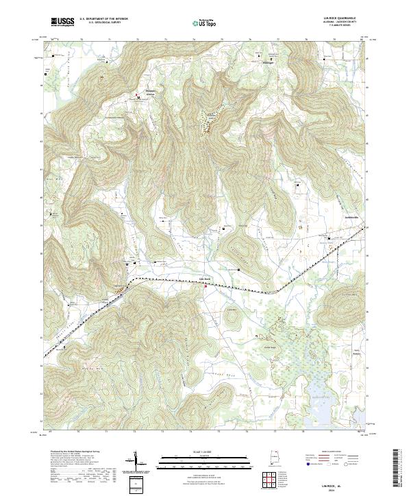 USGS Topographic Map – Lim Rock