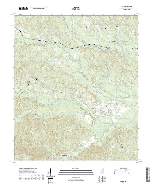 USGS Topographic Map – Lisman