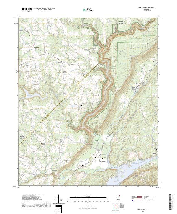 USGS Topographic Map – Little River