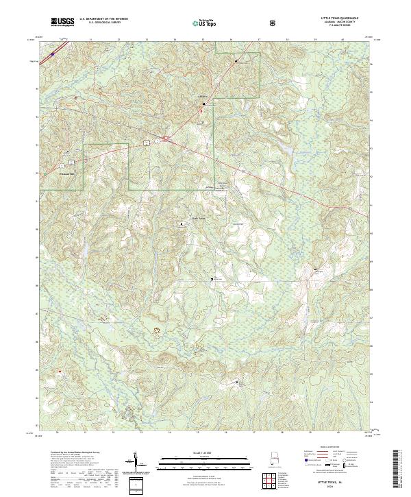 USGS Topographic Map – Little Texas
