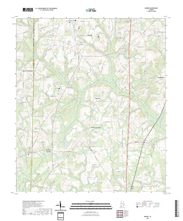 USGS Topographic Map – Madrid