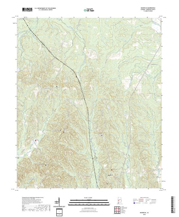 USGS Topographic Map – Magnolia