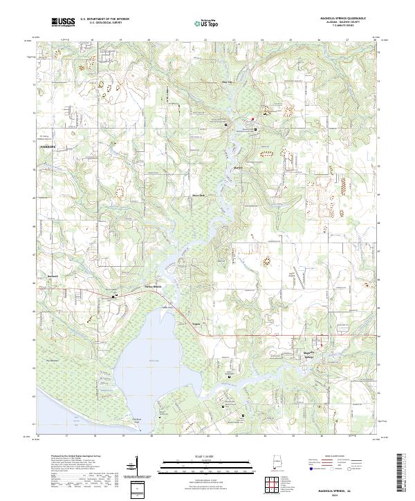 USGS Topographic Map – Magnolia Springs