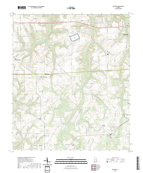 USGS Topographic Map – Malvern