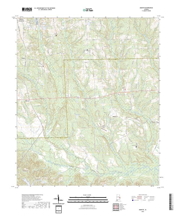 USGS Topographic Map – Marvyn