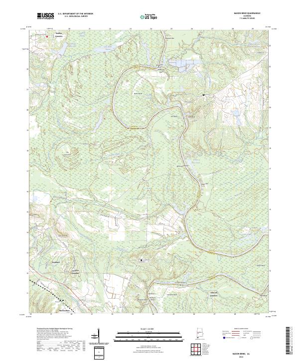 USGS Topographic Map – Mason Bend