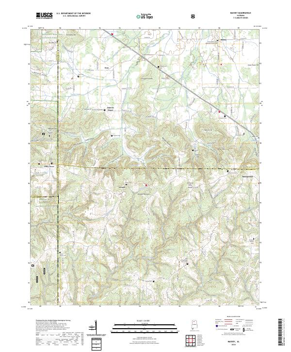 USGS Topographic Map – Massey