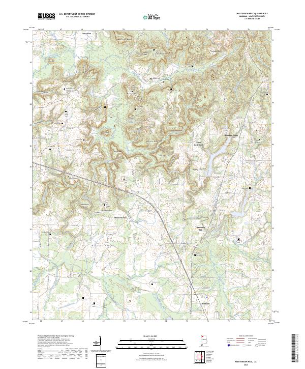 USGS Topographic Map – Masterson Mill