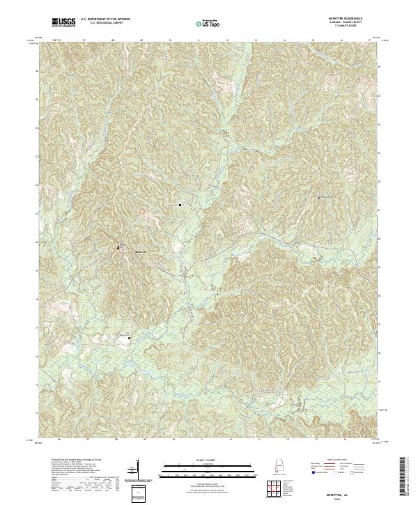 USGS Topographic Map – McEntyre