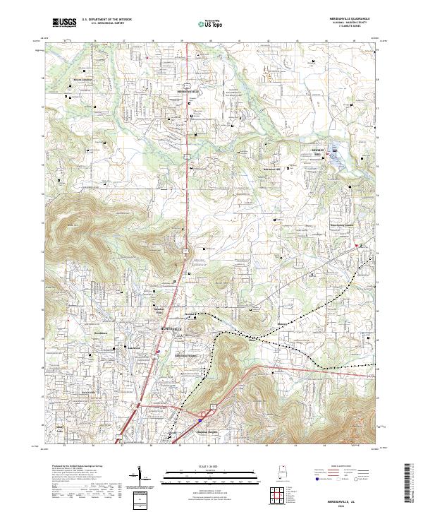 USGS Topographic Map – Meridianville