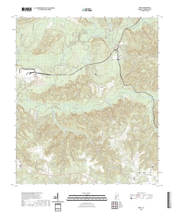 USGS Topographic Map – Mexia