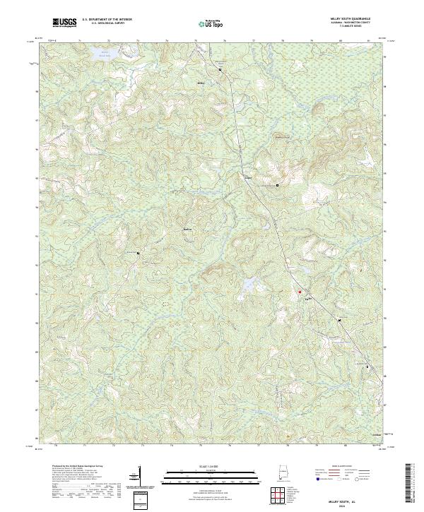 USGS Topographic Map – Millry South
