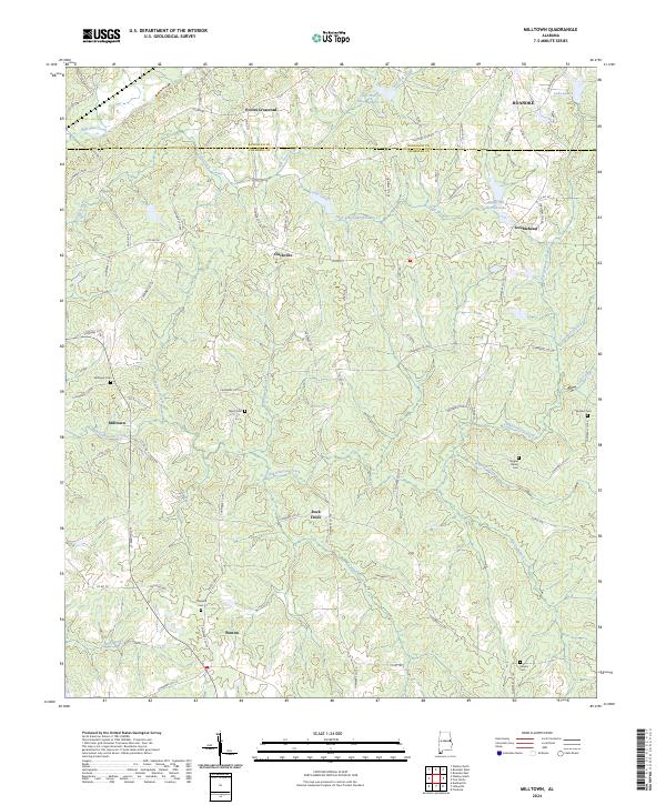 USGS Topographic Map – Milltown