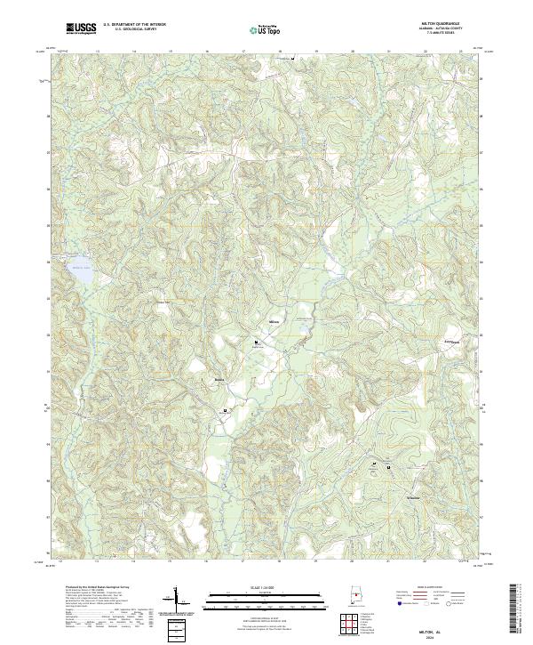 USGS Topographic Map – Milton