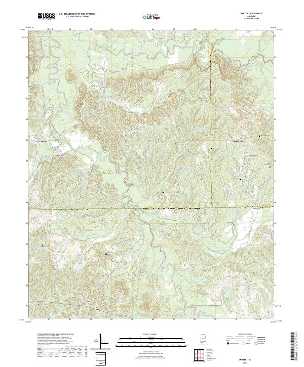 USGS Topographic Map – Minter