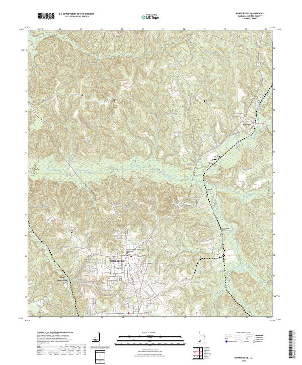 USGS Topographic Map – Monroeville