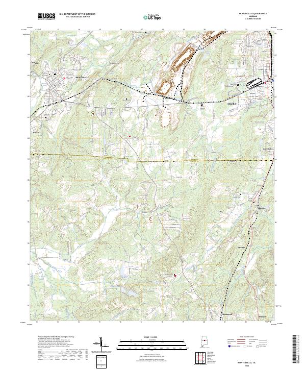 USGS Topographic Map – Montevallo