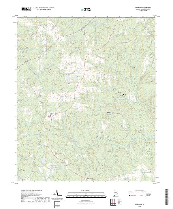 USGS Topographic Map – Moorefield