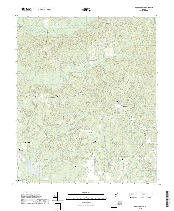 USGS Topographic Map – Morgan Springs