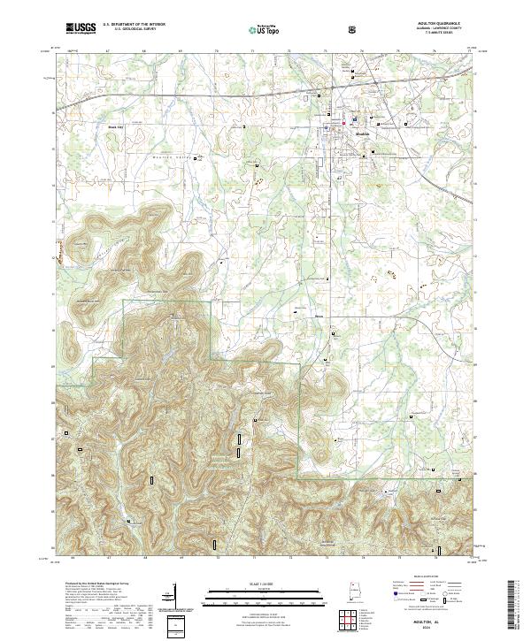 USGS Topographic Map – Moulton