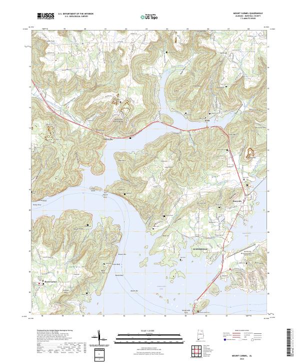 USGS Topographic Map – Mount Carmel