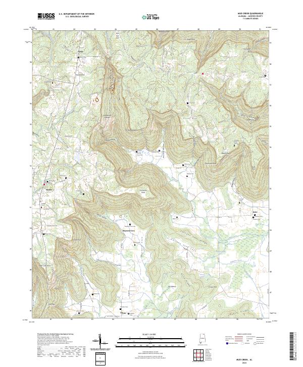 USGS Topographic Map – Mud Creek