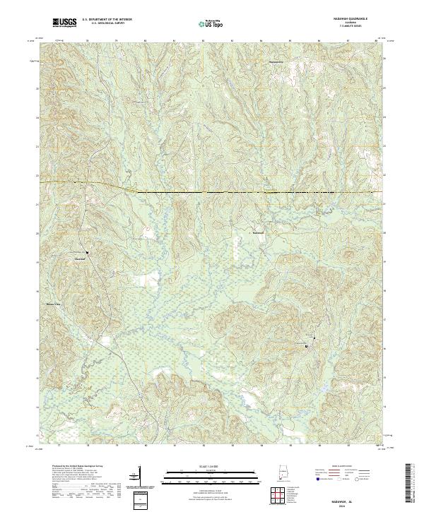 USGS Topographic Map – Nadawah