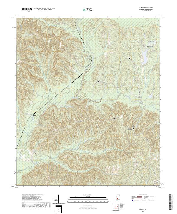 USGS Topographic Map – Natchez