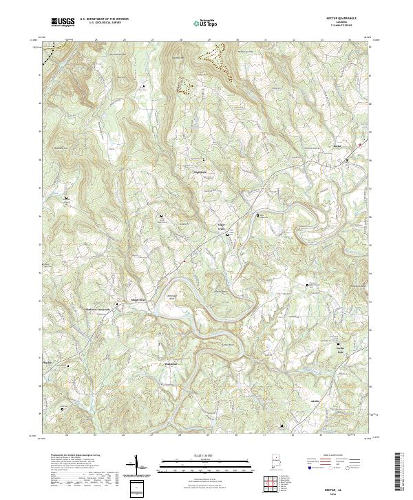 USGS Topographic Map – Nectar